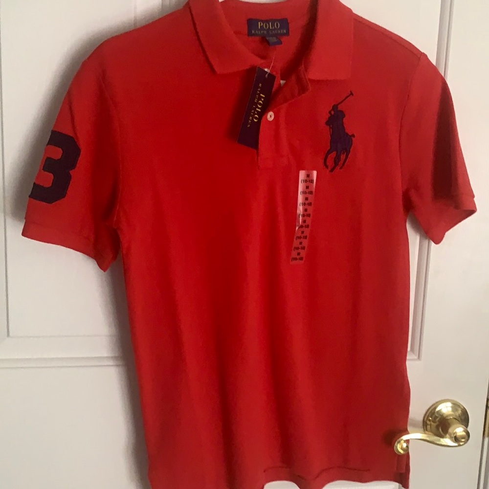 Ralph Lauren Red polo shirt| Big Boy’s Medium|